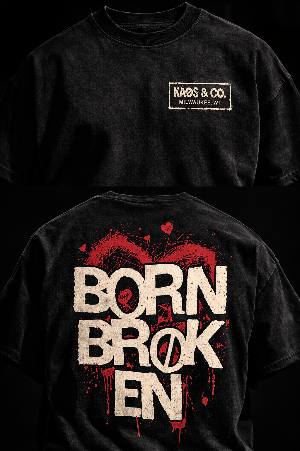 Born Broken Heavyweight Streetwear Tee