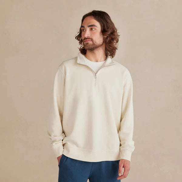KAØS Essentials Ultra Heavyweight Organic French Terry Quarter Zip
