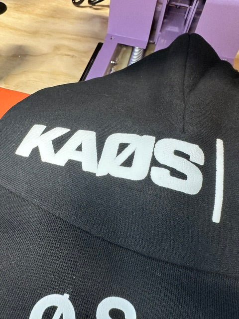 KAØS & CO. Puff Print Hood Sweatshirt