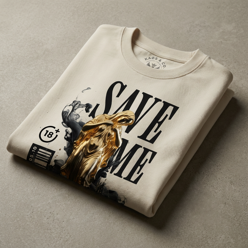 SAVE ME — KAØS & CO. Heavyweight Streetwear Tee