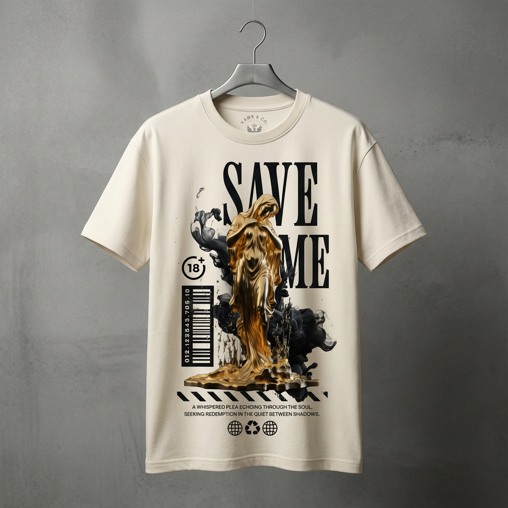 SAVE ME — KAØS & CO. Heavyweight Streetwear Tee