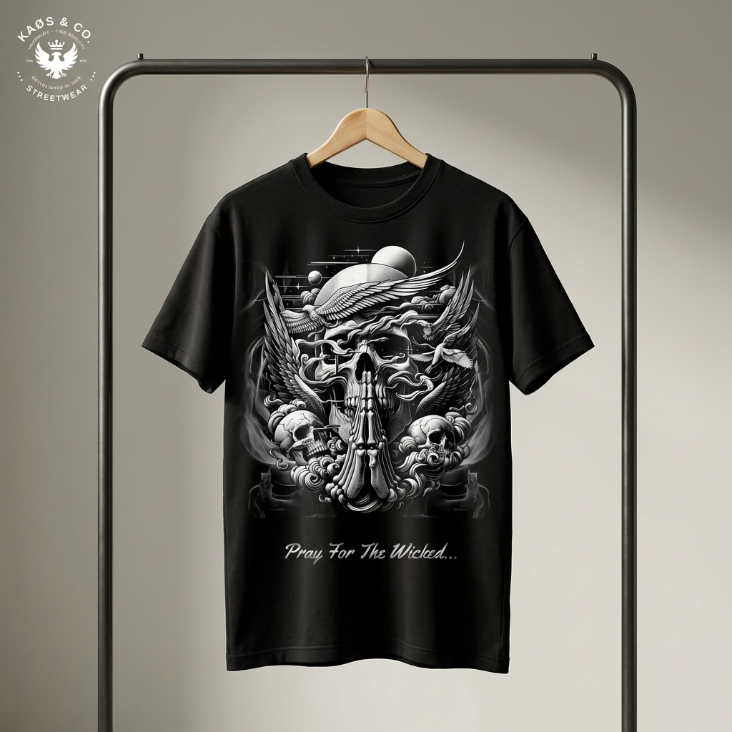 Pray For The Wicked Heavyweight Streetwear Tee