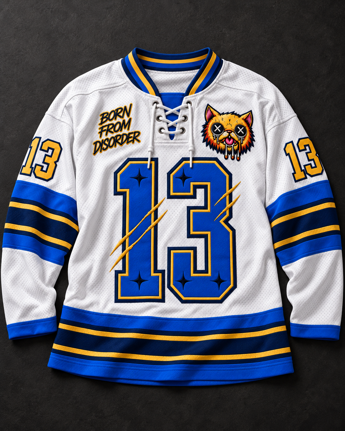 STALLICAT N°13 Hockey Jersey — Royal Blue & Gold