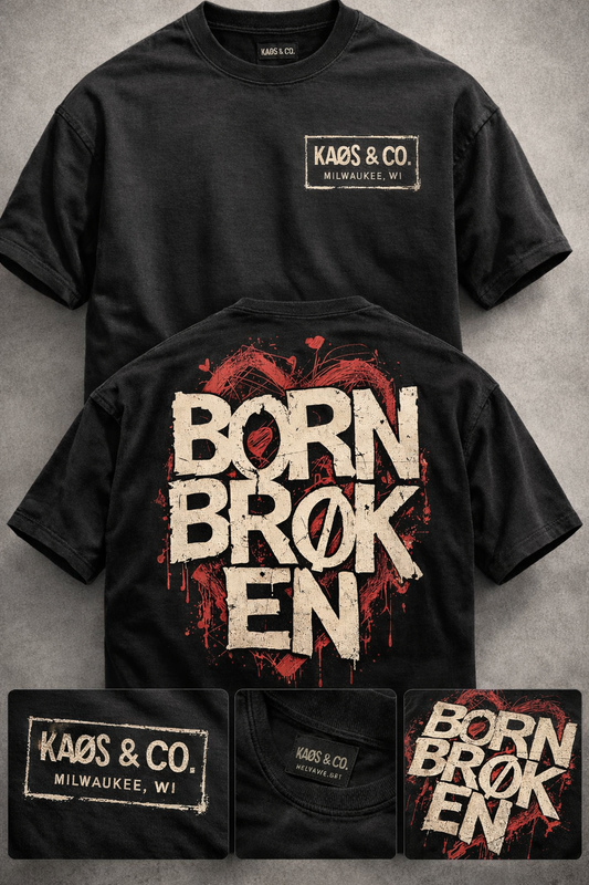 Born Broken Heavyweight Streetwear Tee