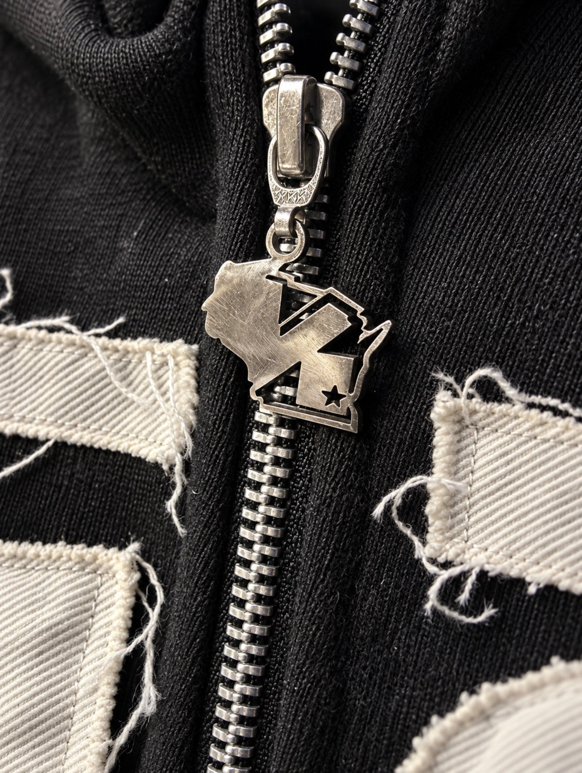 KAØS & Co. "KC" Appliqué Zip Hoodie