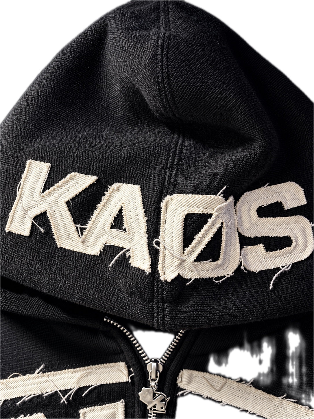 KAØS & Co. "KC" Appliqué Zip Hoodie