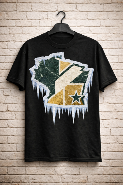 Wisconsin Frozen Heavyweight Streetwear Tee – Green & Gold