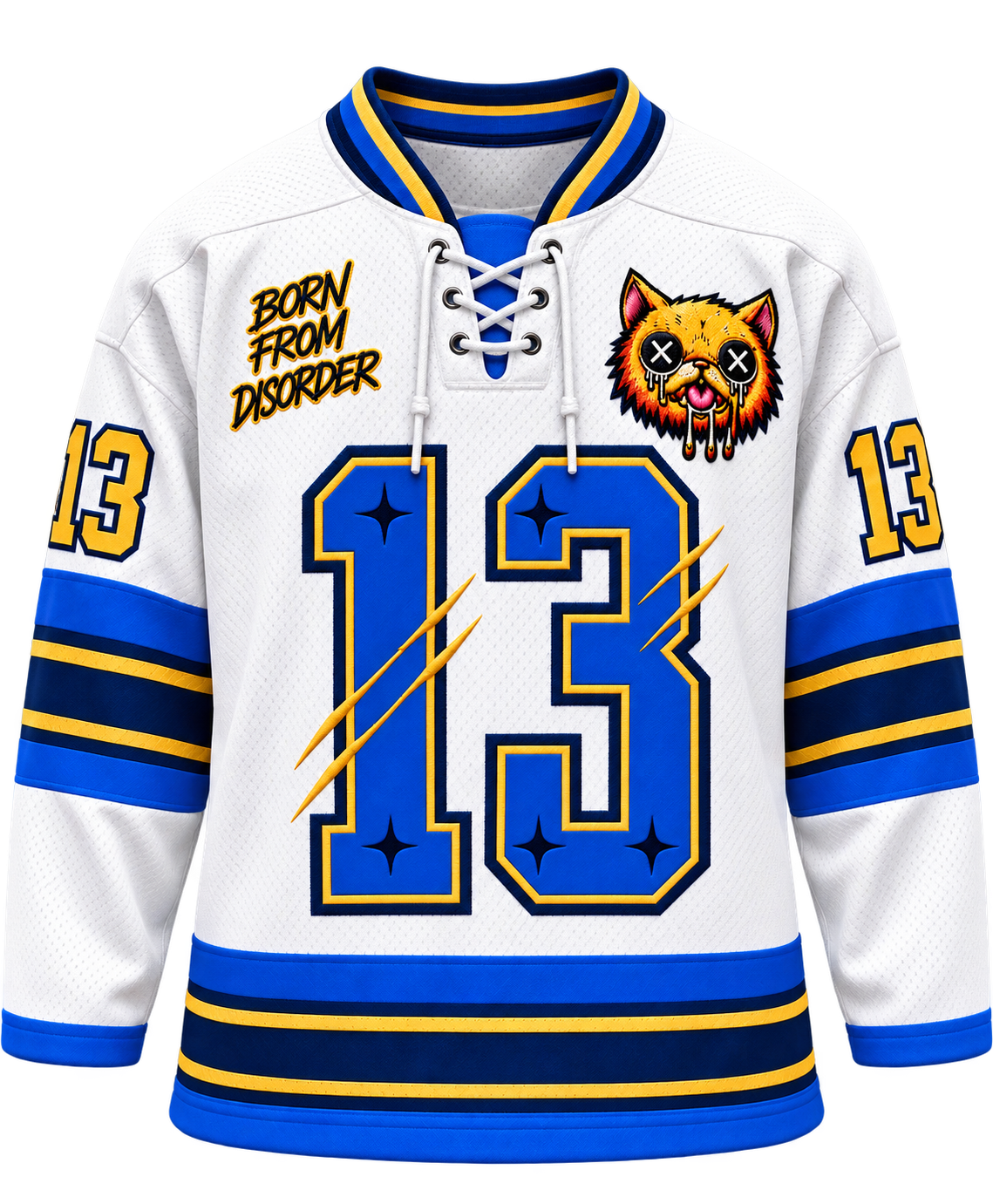 STALLICAT N°13 Hockey Jersey — Royal Blue & Gold