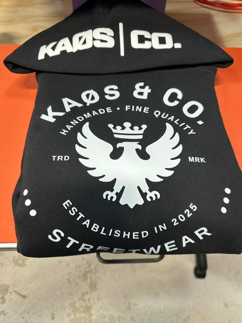 KAØS & CO. Puff Print Hood Sweatshirt